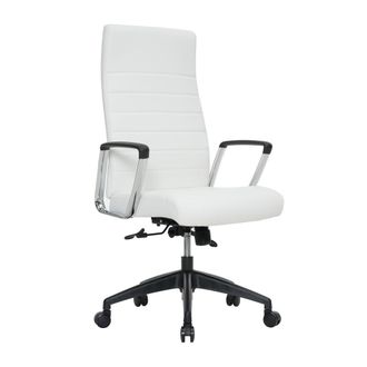 Leisure Mod Hilton Modern High-Back Leather Office Chair