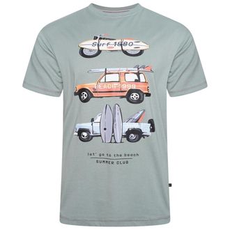 KAM T Shirt Summer Club Crew Neck Casual Cotton Top Plus Size Mens 2XL-8XL 5765 (UK, Alpha, 8XL, Plus, Regular, Sage)