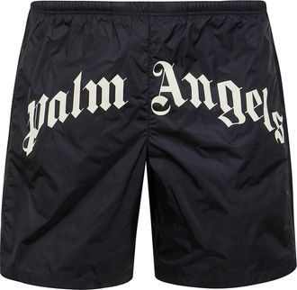 Palm Angels Curved Logo Swimshort