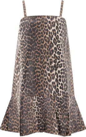 Ganni Womens Dresses - Tan Cotton - Size EU 38 (Womens)