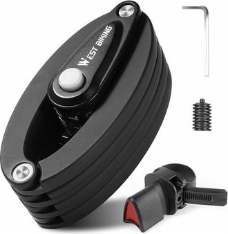 OEM Candado Plegable Para Bicicleta, Candado De Combinaci&oacute;n De 4 D&iacute;gitos, Nivel De Seguridad 6, Candado Plegable Resistente Para Bicicleta, Candado Para B