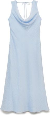 Mango Cowl Neck Sleeveless Dress in Sky Blue at Nordstrom, Size 10
