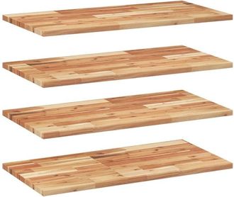 vidaXL Floating Shelves 4 pcs 60x40x2 cm Oil Finished Solid Wood Acacia Vidaxl