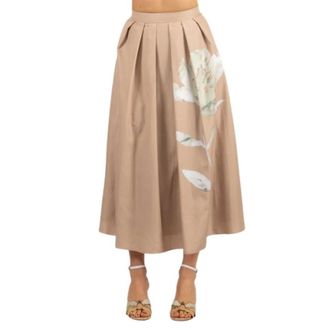 Nenette Dames, Rokken, Beige, Maat: M