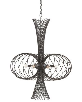 Currey & Company Akio 29.75In Bronze 6-Light Chandelier