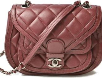 Chanel Pre-owned Fabric chanel-bags - Dames - Vintage Schoudertas - Bruin - ONE Size - Vintage