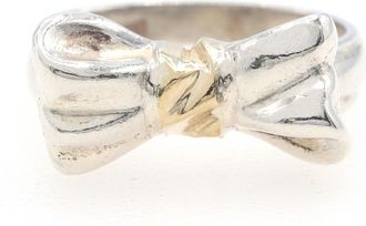 Tiffany & Co. Yellow Gold (18K) Sterling Silver 925 Band Ring (Pre-Owned)