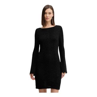 Guess Dames, Jurken, Zwart, Maat: M Viscose