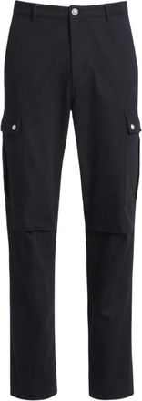 Balmain Cotton Canvas Cargo Broek - Heren - Straight fit broeken - Zwart - S - Katoen - Broeken