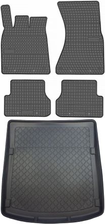 OEM Juego De Alfombrillas De Goma Para Coche Y Alfombrilla Para Maletero Para Audi A6 C7 Sed&aacute;n (marzo De 2011 A Mayo De 2018)