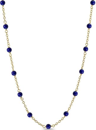 Jewelmak 14K Lapis Necklace