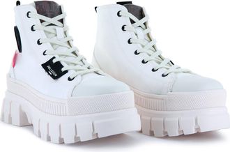 Palladium Revolt Platform Sneaker in Star White /Marshmallow at Nordstrom, Size 9
