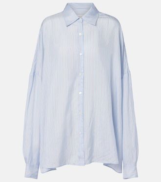 Dries Van Noten Striped oversized shirt