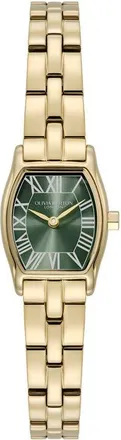 Olivia Burton Cambridge Quartz Bracelet Watch, 17.7mm in Evergreen at Nordstrom