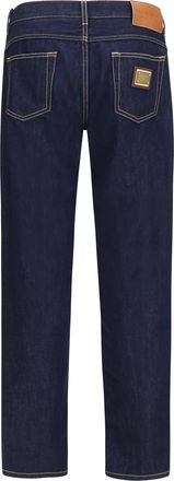 Dolce & Gabbana Mens Denim Pants Variante Abbinata Cotton Trousers