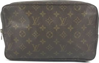 Louis Vuitton Monogram Brown Monogram Clutch Bag Pouch (Pre-Owned)
