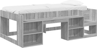 vidaXL Cama Infantil Con Almacenamiento Sonoma Gris 75 X 190 Cm Vidaxl