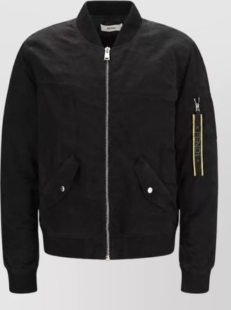 Fendi ribbed nylon bomber jacket