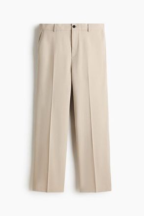 H&M Relaxed Fit Trousers in Beige at Nordstrom, Size Xx-Large