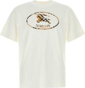 Burberry White Logo T-Shirt