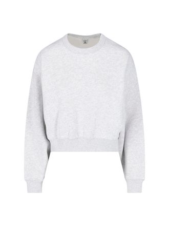 Sporty & Rich Grey Cotton-Blend Sweatshirt