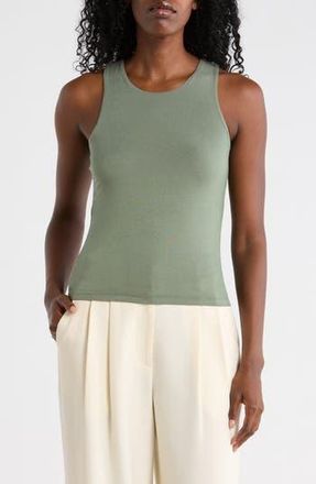 Renee C Fitted Tank Top in Sage at Nordstrom Rack, Size X-Large
