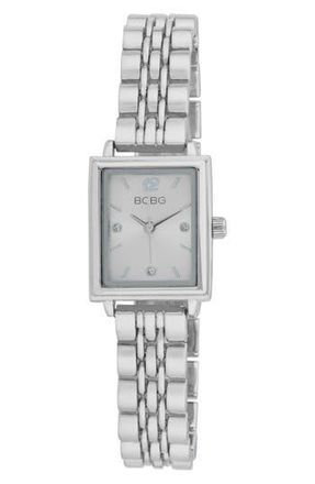 BCBGeneration Tank Quartz Bracelet Watch, 21mm in Silver at Nordstrom Rack