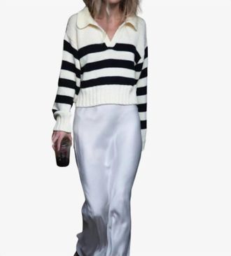 Ciao Lucia Venezia Polo Sweater In Ivory
