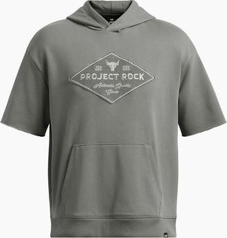 Under Armour Mens Relaxed Fit Drop Shoulder Hooded Sweatshirt - Green - Size: 36