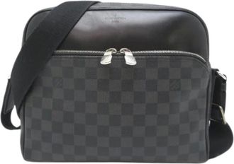Louis Vuitton Pre-owned Cross Body Bags, male, Black, Size: ONE SIZE Pre-owned Vintage Damier Graphite Shoulder Bag