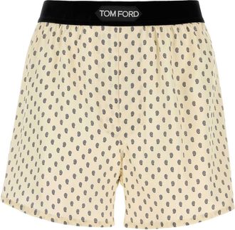 Tom Ford Printed Stretch Satin Boxer