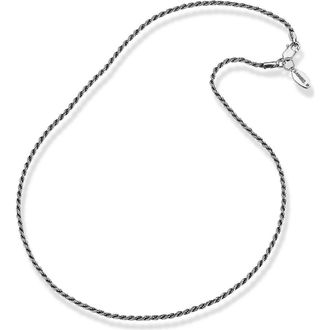 Samuel B. Rope Chain Necklace in Silver at Nordstrom Rack, Size 16