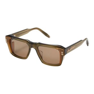 Akoni Hercules Oversize Zonnebril - Heren - Zonnebrillen - Groen - ONE Size - Accessoires