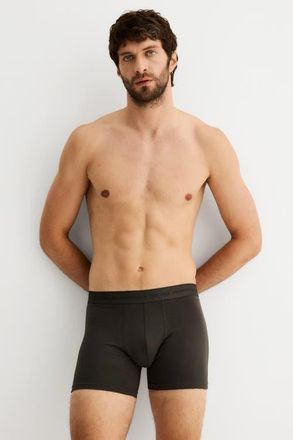 H&M 3-pack coolmax mid-length boxer briefs in Light Blue/dark Gray at Nordstrom, Size Xxx-Large