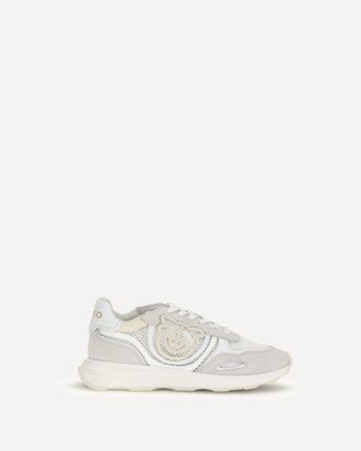 Pinko Sneakers Zoe in pelle con inserti in mesh Woman 39