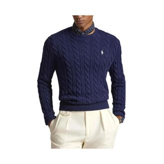 Ralph Lauren Truien & Vesten, Heren, Blauw, L, Ralph Lauren - Tops > Lange mouwen tops