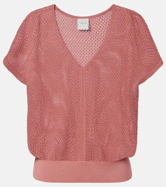 Varley Ashford open-knit cotton top