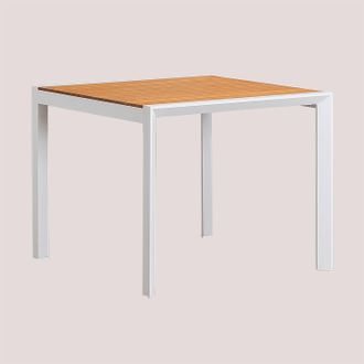 Sklum Sklum - Mesa De Jard&iacute;n En Madera De Eucalipto Y Aluminio Archer Classic