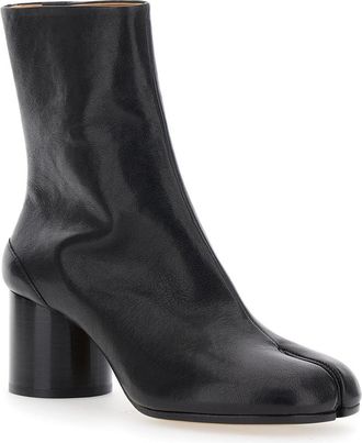 Maison Margiela Womens Boots Tabi Toe Black Leather Sheep