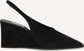 Alaia D&eacute;collet&eacute; slingback con zeppa a cubo Woman 37