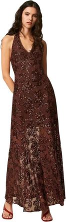 Twinset Donna, Abiti, Marrone, L, new