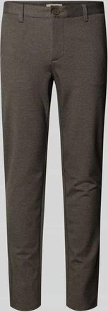 Only & Sons Slim Fit Chino aus Viskose-Mix Modell MARK in Hellbraun, Größe 28/32