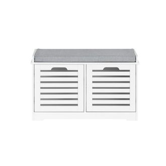 SoBuy Banco zapatero con 2 puertas para entrada