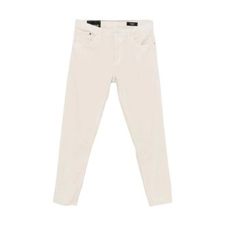 Dondup Chinos, male, White, Size: W32 Pantalone in velluto 5 tasche