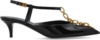 Balmain Sync Pumps met Hak - Dames - Pumps - Zwart - 38 EU - Leer - Schoenen