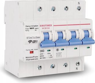 OEM Fusible De Sobrecorriente Wifi 4p Trif&aacute;sico Tuya 1-63a