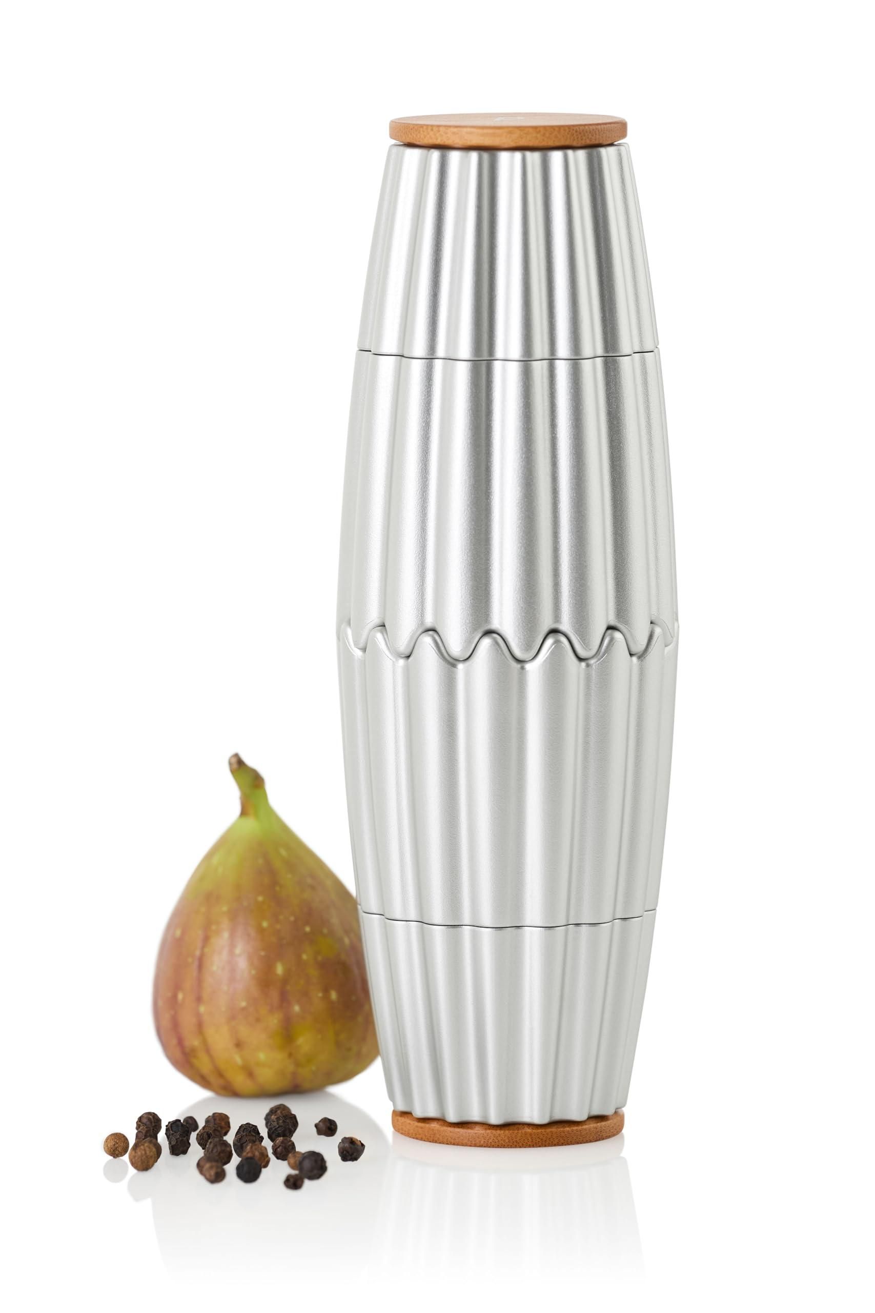 AdHoc Salatbesteck Curve Edelstahl - Zweiteiliges Salatbesteck Set Geschwungen