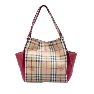 Burberry Pre-owned Burberry Small Leather Trimmed Haymarket Check Coated Canvas Canterbury Tote Ladies 9Y7TXQD3OYTPWJW3