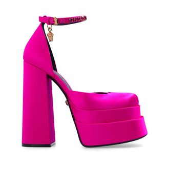 Versace Pumps, female, Pink, Size: 6 US Medusa Aevitas platform shoes