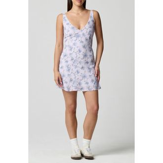Florence By Mills Floral Print Sleeveless Minidress in Flrl Waterclr at Nordstrom, Size Xx-Large